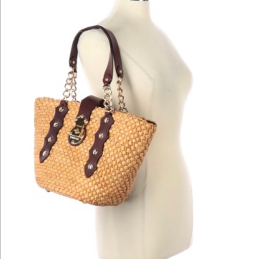 Michael Kors Santorini cornhusk basket bag